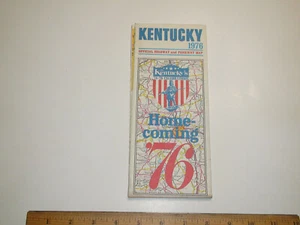 Kentucky 1976 Official Highway and Parkway Travel Road Map - Picture 1 of 4