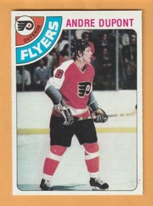 Andre Dupont Philadelphia Flyers 1978-79 Topps #98 12J - Imagen 1 de 2