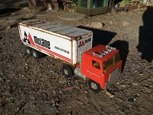 Vintage ERTL Pressed-Steel Toy Truck & Trailer Automotive Vehicle Decor Collect - Picture 1 of 5