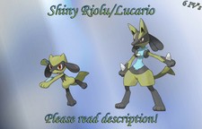 Shiny Riolu/Lucario 6IV - Pokemon X/Y OR/AS S/M US/UM Sword/Shield