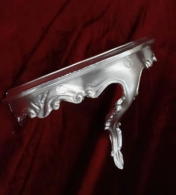 Mini Accessori Console Muro Argento Barocco Repro 23, 5x10x18 Specchio Muro 4 - Immagine 1 di 4