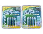 Accu NiMH günstig Kaufen-8 xActiv Energy Akku Batterien Wiederaufladbar Accus Micro-NiMH-AAA 1000 mAh,1,2