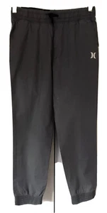 New $39 Hurley Grey Jogger Pants Cotton Stretch Taper Fit Boys Small 6-8 Z3 - Picture 1 of 8