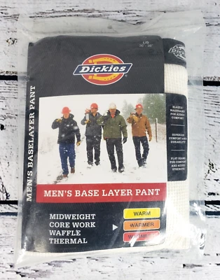 Pantalón Térmico Dickies Capa Base Peso Medio Core Trabajo Waffle Para Hombre Talla Grande -NUEVO Foto 1 de 2