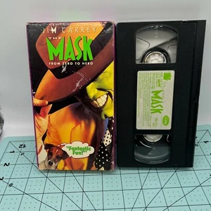 The Mask VHS VCR Video Tape Movie Used Jim Carrey  Cameron Diaz - Picture 1 of 8