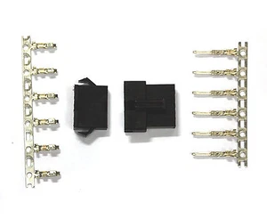 10set Wire to Wire Connector 2.5mm Housing ( Receptacle + Plug ) + Pins 6P RoHS - Picture 1 of 6