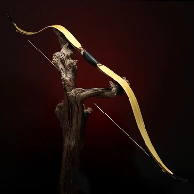 AF Archery 60'' Recurve Bow Chinese Ming Dynasty SiCai Bow Bamboo Handmade - Image 1 of 4