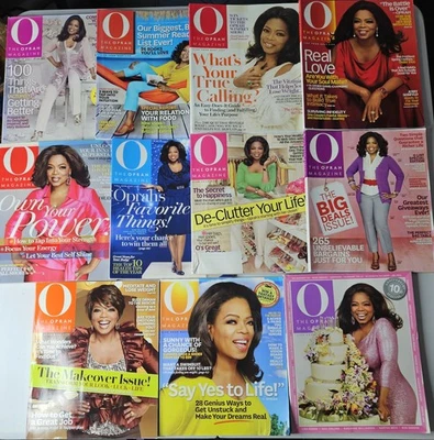 Lot Of 11 Oprah Winfrey O Magazines 2010 Including 10th Anniversary Edition - Image 1 of 4
