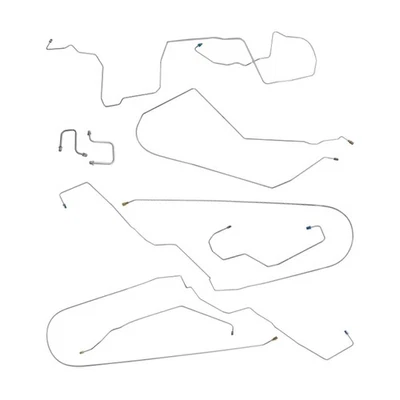 Kit de línea de freno tubos completos con disco de 4 ruedas ABS 2006-13 Impala OE acero 8 piezas Foto 1 de 4