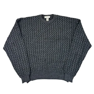 Tricots St Raphael Knit Jumper 100% Wool Sweater Grey Mens 2XL - Picture 1 of 6