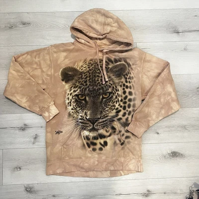 Sudadera con Capucha The Mountain Cheetah Graphic 2011 Talla Adulta Pequeña Tostada Foto 1 de 4