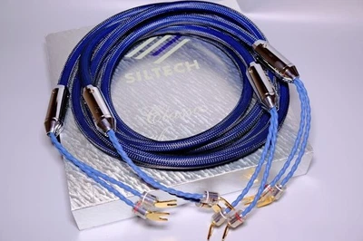 Siltech Classic Anniversary 770L Speaker Cable 2.5m Y-Plug G7 Silver Gold Japan - Image 1 of 4