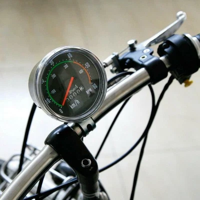 Analog Speedometer Odometer Mechanical Clock Waterproof For Bike Bicycle B - Image 1 of 4