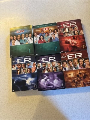 ER Complete Seasons 1 2 3 4 5 6 (6000 Minutes Plus Special Features) Discs G/VG - Image 1 of 4
