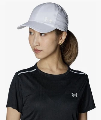 Under Armour 女式 Iso-chill Launch Run 可调帽子白色/反光 — 第 1/4 张图片