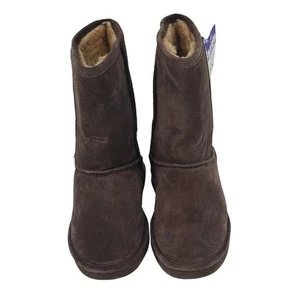 Bearpaw Dorado Unisex Size 6 Brown Suede Boots Hickory New - Picture 1 of 7