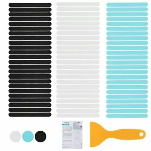 24Pc Bath Tub Shower Stickers Anti Slip Grip Strips Non-Slip Safety Floor Treads - Picture 1 of 14
