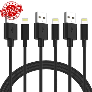 Iphone Charging Cable - 3Pack 6FT Lightning to USB a Mfi Certified Iphone - Picture 1 of 10