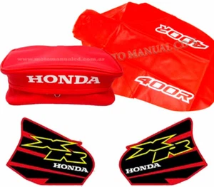 🚩 Seat cover Decals and Fender Bag for Honda XR400R xr 400 00 Fast ship DHL 🌎 - Foto 1 di 4