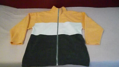 Damen-Shirt, weiß, orange,dunkelgrau, sehr gut , Größe 44-46, mit Reißverschluss - Bild 1 von 2
