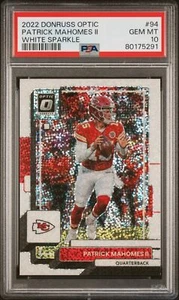 2022 Panini Donruss Optic Patrick Mahomes White Sparkle Prizm # 94 - Picture 1 of 2