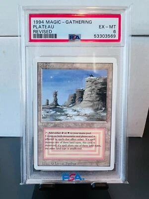 MTG 1994 Plateau REVISED PSA 6 MAGIC THE GATHERING Land Rare - Image 1 of 2