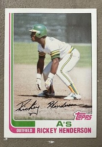 1982 TOPPS #610 RICKEY HENDERSON OAKLAND ATHLETICS HOF EX-MT