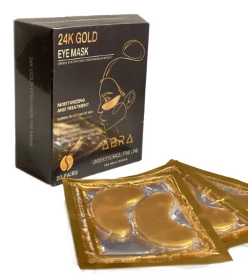 Abramask 24K Gold Collagen Under Eye Mask, Patches, 20 Pairs/box - Image 1 of 4