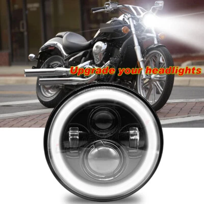 For Kawasaki Vulcan VN 500 800 900 1500 1600 1700 750 7" LED Projector Headlight - Image 1 of 4