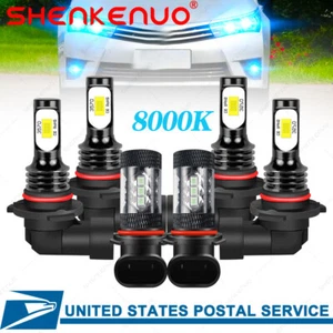 For Toyota Corolla 2005 2006 2007 2008 LED Headlight Hi/Lo Beam+Fog Light Bulbs - Imagen 1 de 10