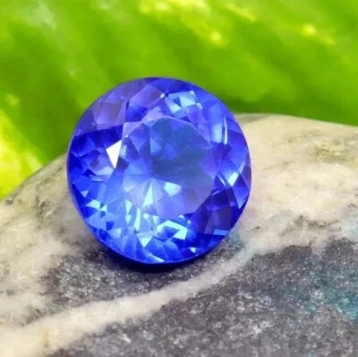 AA+++Tanzanite Blue Rare Round Cut 8-10 Ct Natural Loose Gemstone Certified EGL - Image 1 of 4