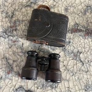 binoculares vintage funda cuero - Imagen 1 de 6
