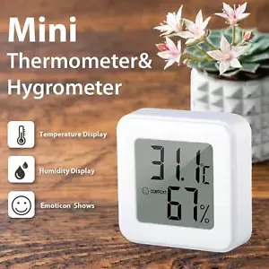 Mini LCD Digital Indoor/Outdoor Thermometer Hygrometer Humidity Meter Nice - Picture 1 of 10