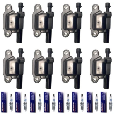 Nuevas bobinas de encendido (8) + (8) bujías OEM para Chevrolet y GMC 2007-12 Foto 1 de 3
