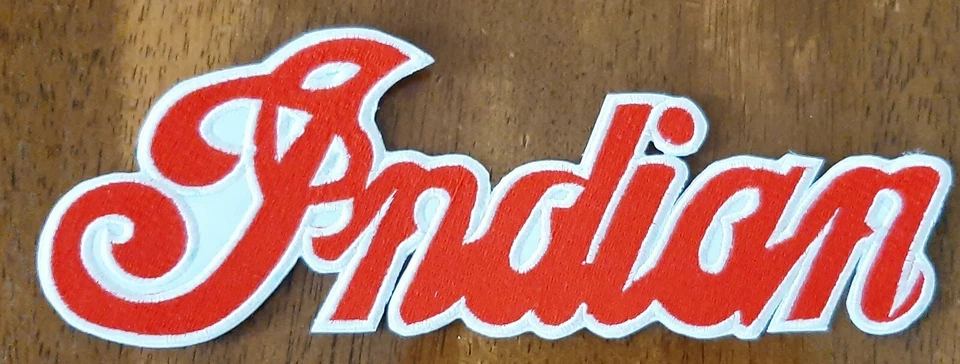 Parche logo Indian Motorcycles rojo blanco 8 pulgadas. Nuevo   Foto 1 de 1