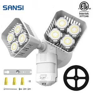 SANSI Security Light 7000LM 54W LED Motion Sensor Outdoor Lamp IP65 Waterproof  - Picture 1 of 15