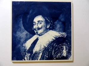 Azulejo Delft Blue Mettlach caballero 6" x 6" - Imagen 1 de 2