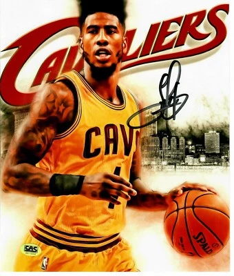 Foto a color firmada por Iman Shumpert de "Cleveland Cavaliers" 8X10 certificado de autenticidad CAS Foto 1 de 2