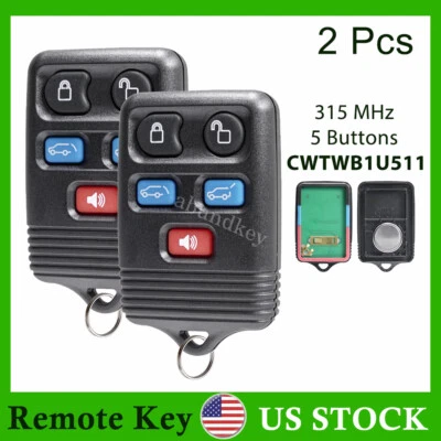 2 chaveiro remoto 5B para 2003 2004 2005 2006 2007 2008 2009 2010 Ford Expedition - Imagem 1 de 4