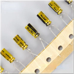 Condensador electrolítico de audio Nichicon serie FG 10uF/16v 16V/10uF 5×11mm - Imagen 1 de 1
