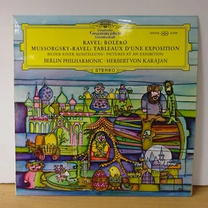 139 010 RAVEL MUSSORGSKY Bolero KARAJAN BPO DG TULIPS STEREO LP EX+ - Picture 1 of 4