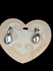 Brighton  Droplets Teardrop Reversible Earrings- silver color -crystals - Picture 1 of 3