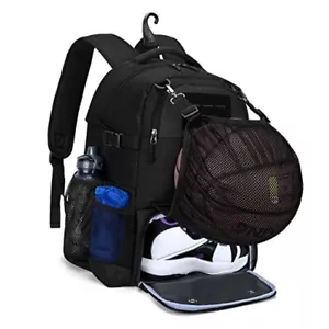 Basketball Bag Backpack, Soccer Bag Backpack with External Ball Net, - Picture 1 of 7