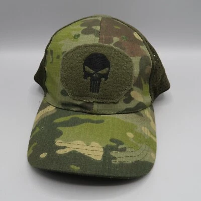 Punisher Skull Emblem Cap Men Mesh Baseball Caps Tactical Camouflage Camo - Image 1 of 4