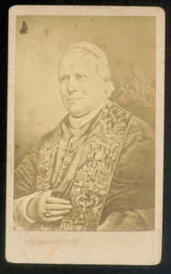 CDV S.P. Christmann à Berlin - Le Pape Pie IX - Vintage Albumen print c.1860 - Picture 1 of 2