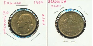 WORLD COINS FRANCE 1953 50 FRANCS (G139) ALBL - Picture 1 of 1