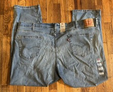 Levi's 541 Denim Jeans Mens 52x32  Athletic Taper Fit Stretch New