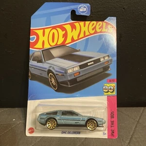 2023 Hot Wheels DMC DeLorean Light Blue Green 80'S HW Diecast 1:64 NEW on Card - Picture 1 of 1