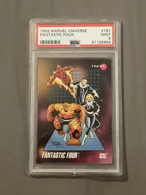 1992 Marvel Universe #181 Fantastic Four PSA 9 MINT - Image 1 of 2
