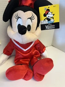 Regalo de graduación Disney Minnie Mouse Peluche Rojo Gorra y vestido y diploma - Imagen 1 de 2